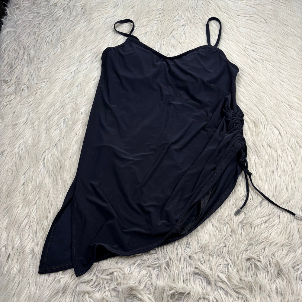 Magicsuit Women's US 10 Black Skirted One Piece Swimsuit DressRuched Side